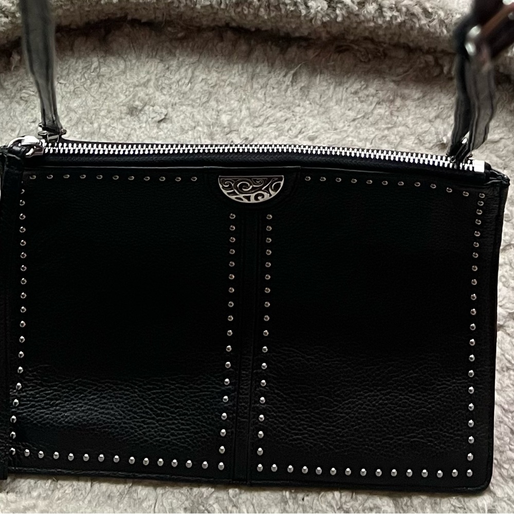 Brighton pretty tough pouch crossbody. Black. In excellent condition.
